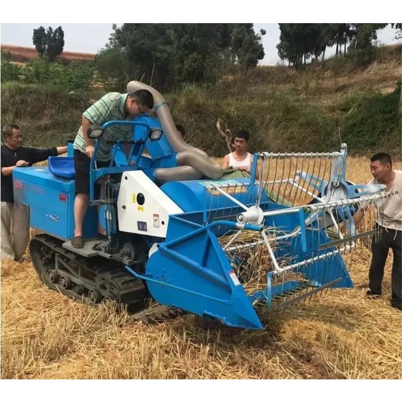 Nueva Cosechadora de Arroz y T - Combine Harvester Mini reseña y precio