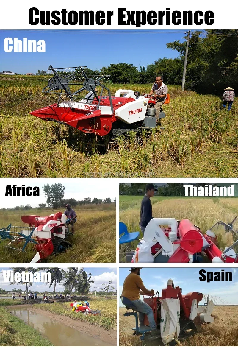 Nueva máquina cosechadora auto - Combine Harvester Mini reseña y precio